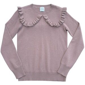 EUC MADELEINE THOMPSON 100%
Cashmere Adelboden Frill Sweater Taupe
Small $410.00